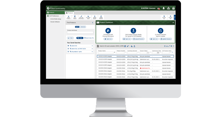 IPOINT Product Sustainability Screen