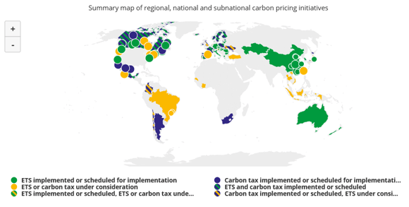 CO2-Bepreisung global