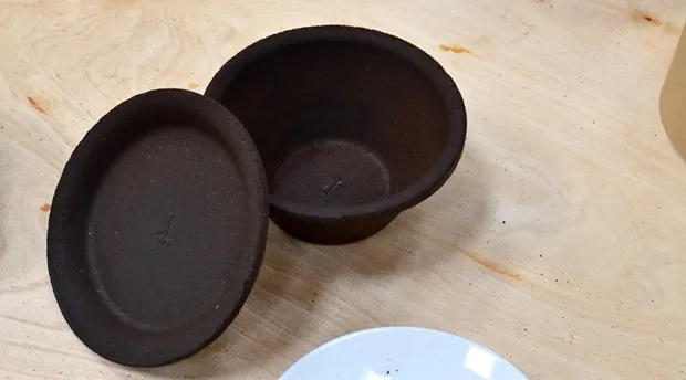 From a cup of coffee to a bowl made of coffee